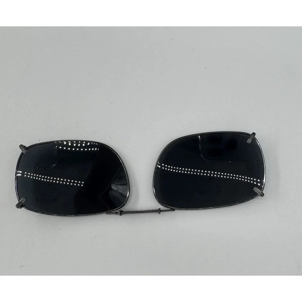 Polar Optics Eyes Premium Polarized Clip On Sunglasses Lot Of 2 Rectangular Case